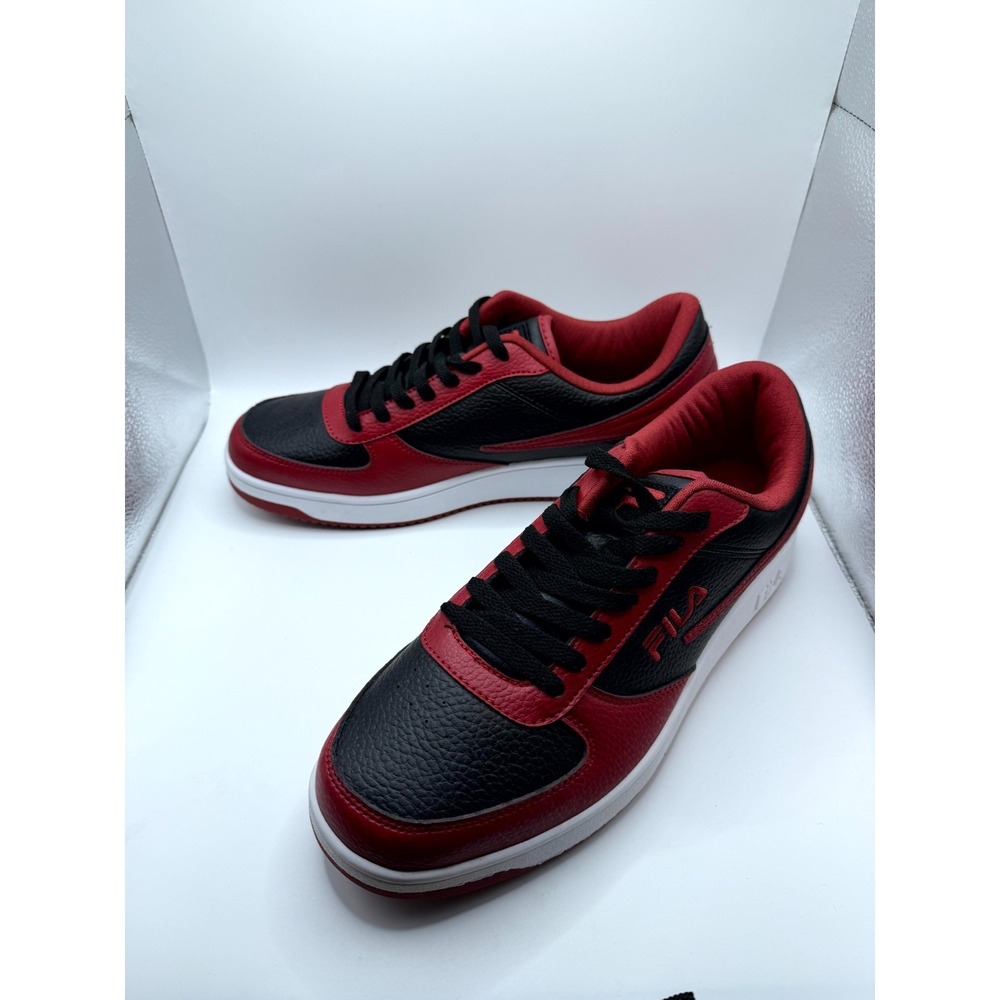 Fila A-Low 1CM00551-931 Mens 10 Sneakers‎ Black Red Lace Up Basketball Shoes